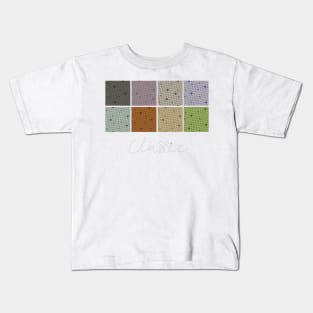 "Classic" Houndstooth Swatch Blocks Kids T-Shirt